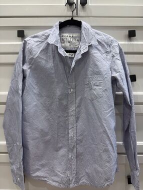 Women’s Frank & Eileen Light Blue Micro-Stripe Dress Shirt